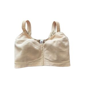 Laudine Nude Bra Front Closure Posture Thicke Strap Sz 40H